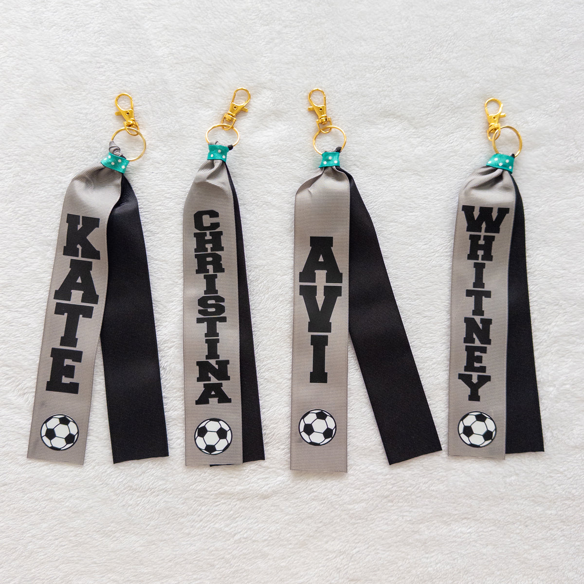 Personalized Ribbon Keychain