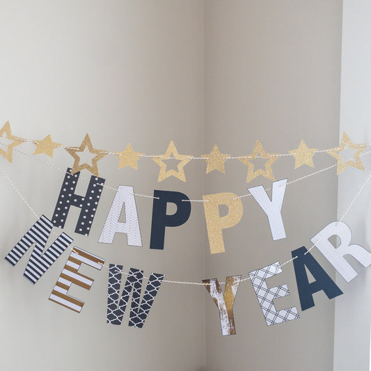 Happy New Years Eve Holiday Party Decor Banner