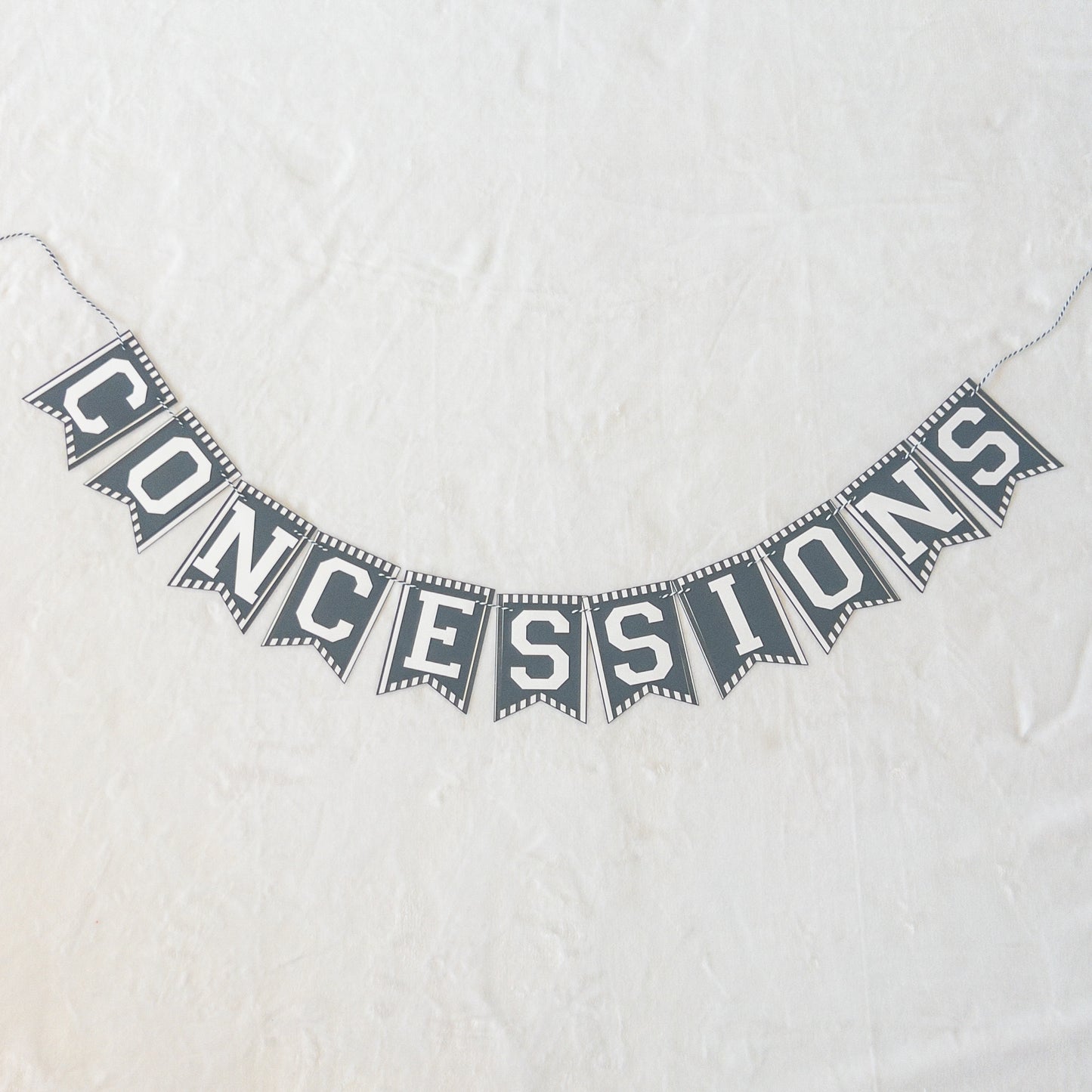 Concessions Sports Party Paper Banner