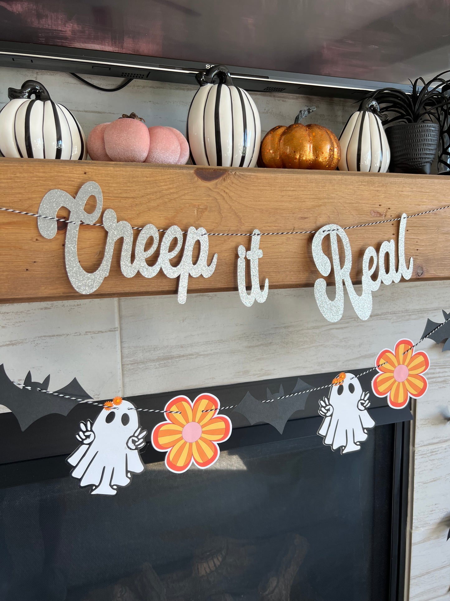 Creep it Real Retro Halloween Themed Banner