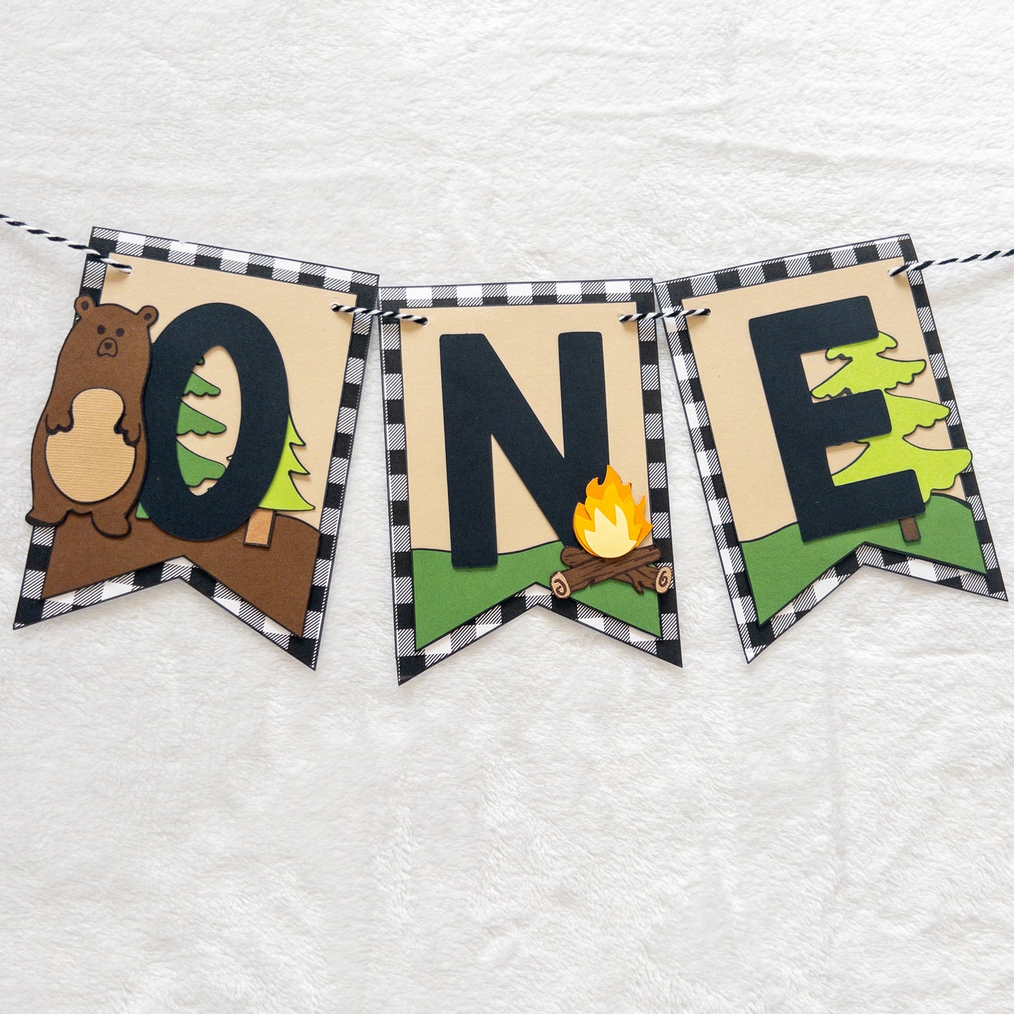 One Happy Camper Birthday Event Banner