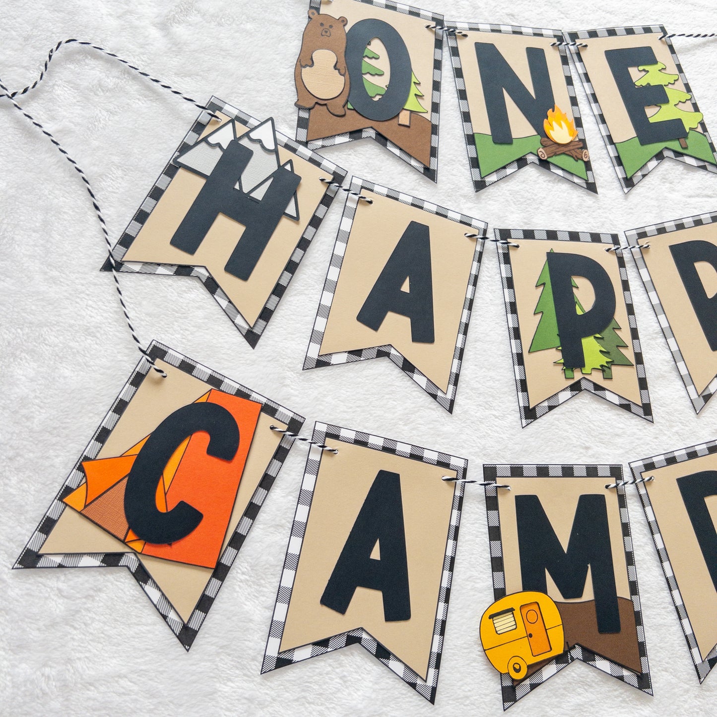 One Happy Camper Birthday Event Banner