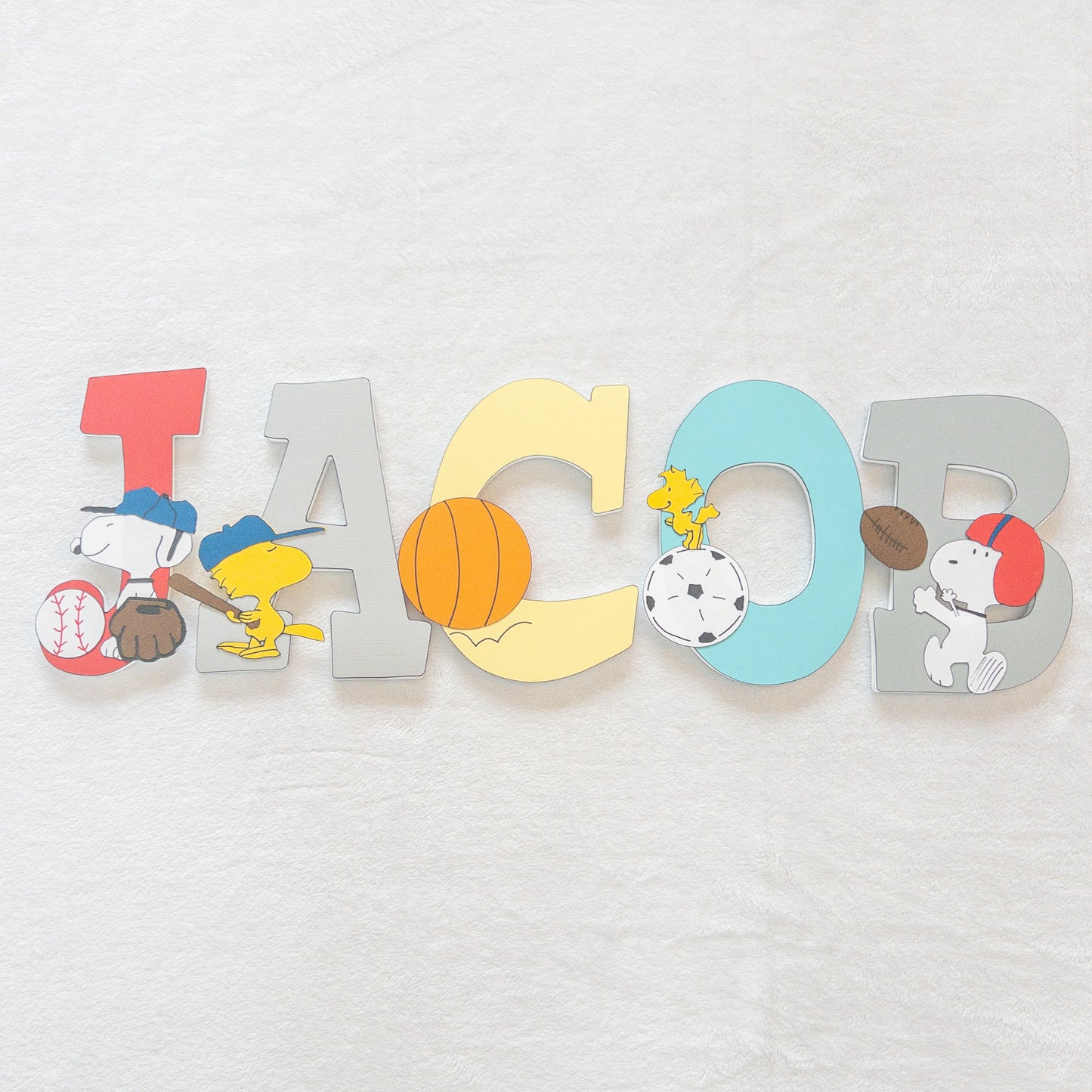 Sports Nursery Custom Wood Letters