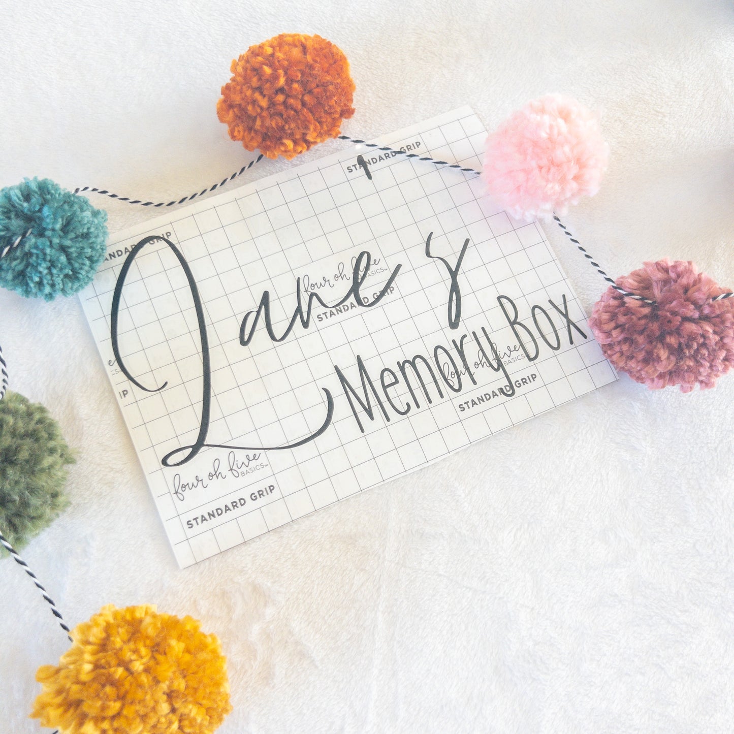 School Memory Box Name Label