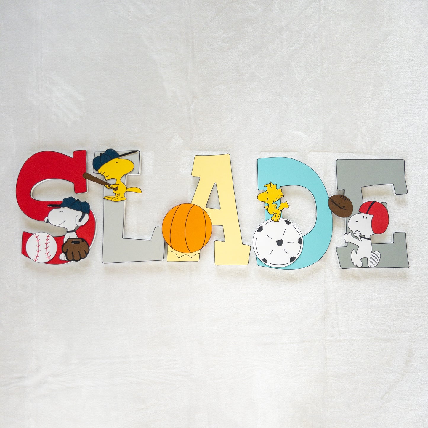 Sports Nursery Custom Wood Letters