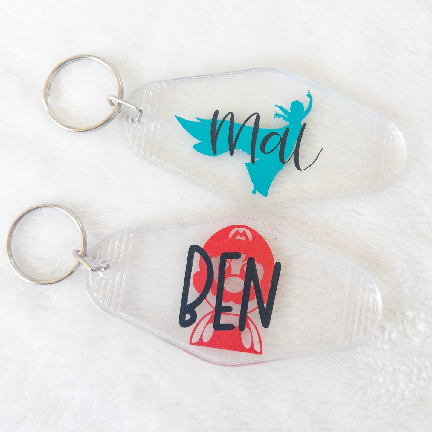 Personalized Name Keychains for Backpacks, Lunch Bags, Teacher Bags, Sports Bags Inactive