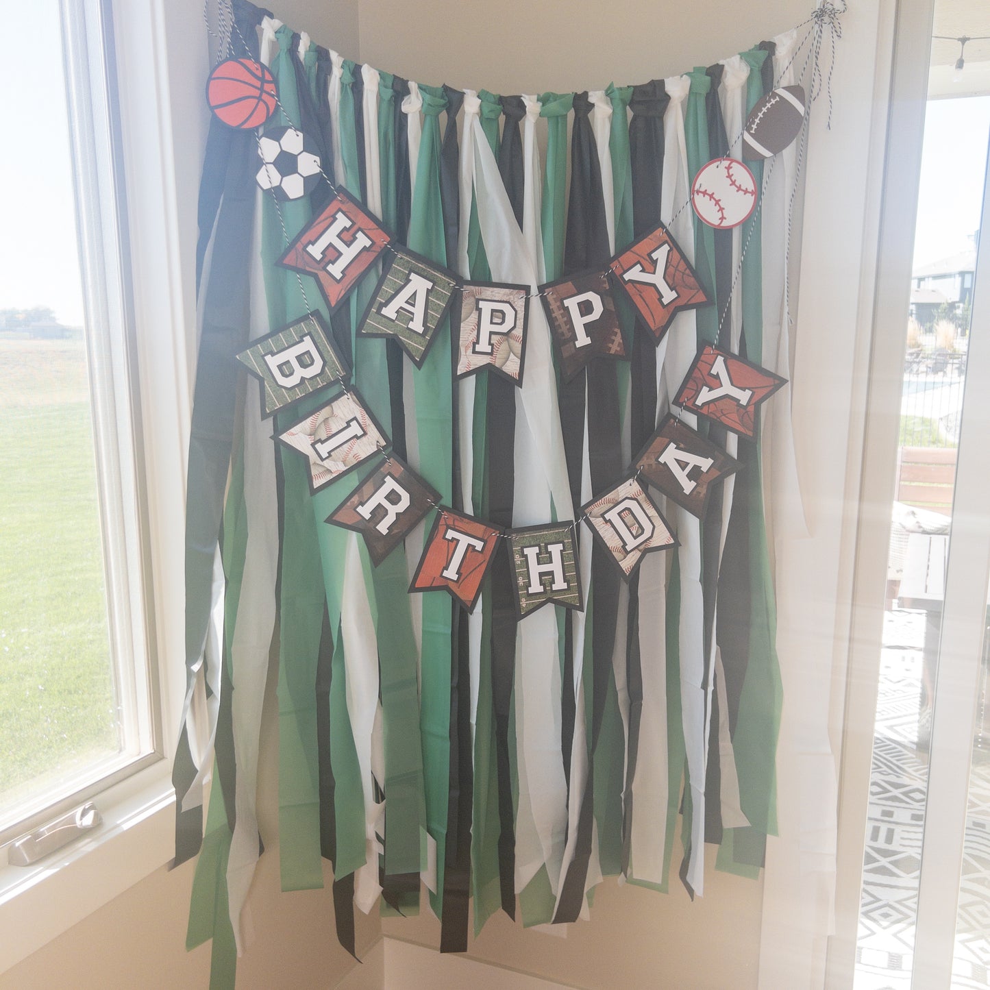 Sports All Star Custom Happy Birthday Banner