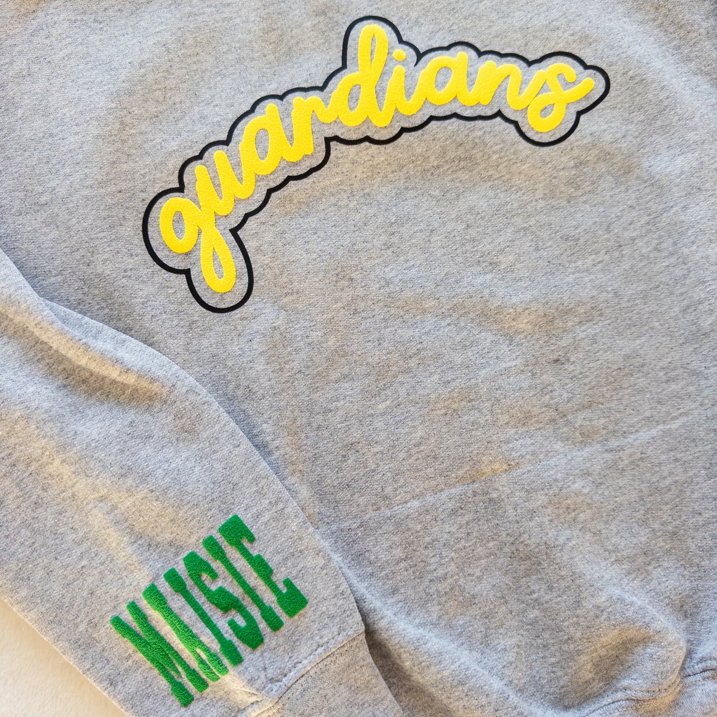 Personalized Team Sweatshirt Outlined Puff Vinyl