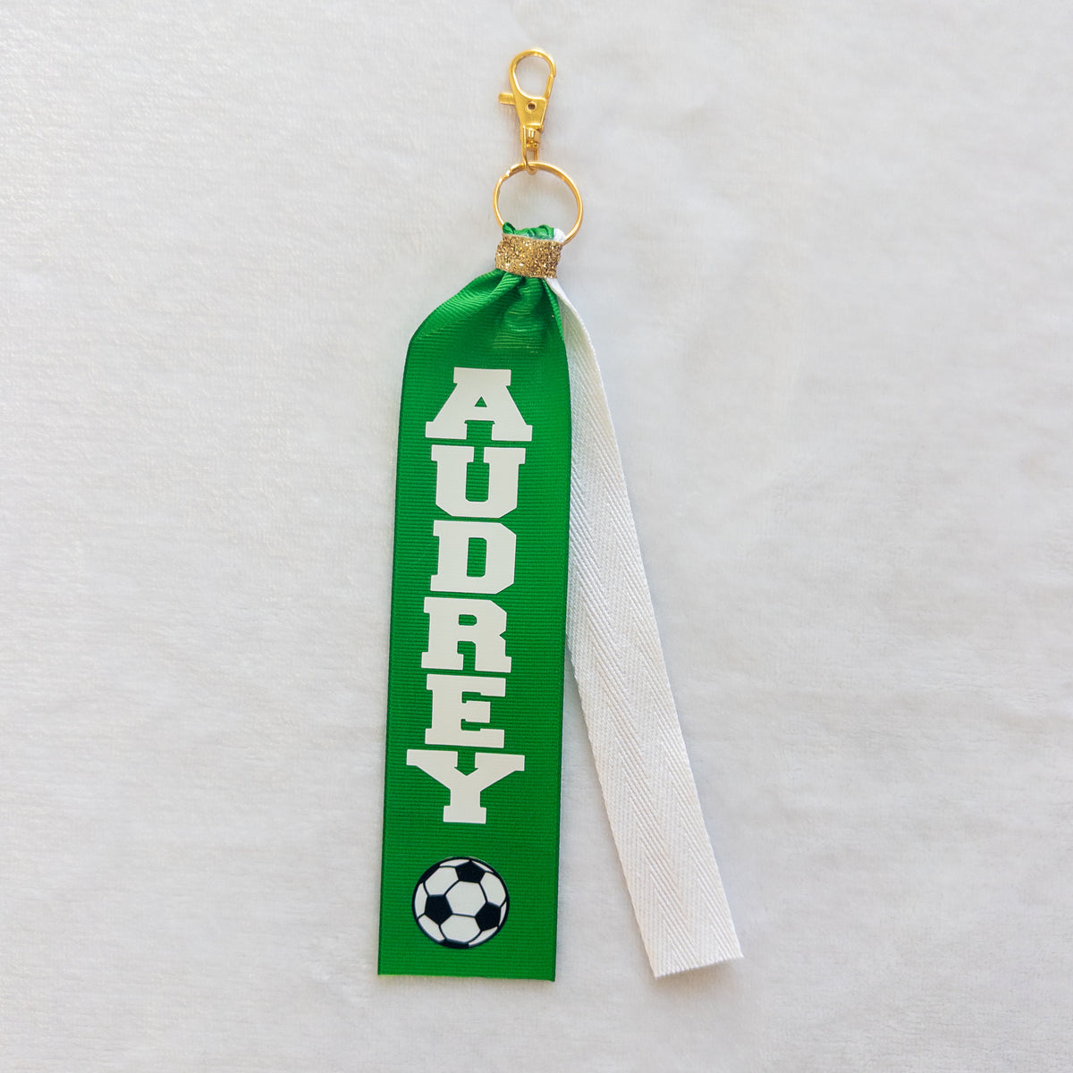 Personalized Ribbon Keychain