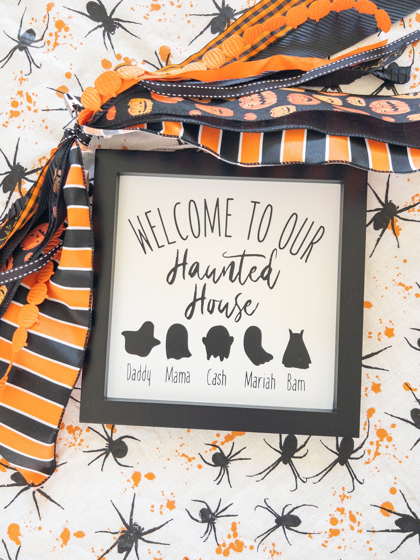 Personalized Family Halloween I put a spell on you Wood Signs