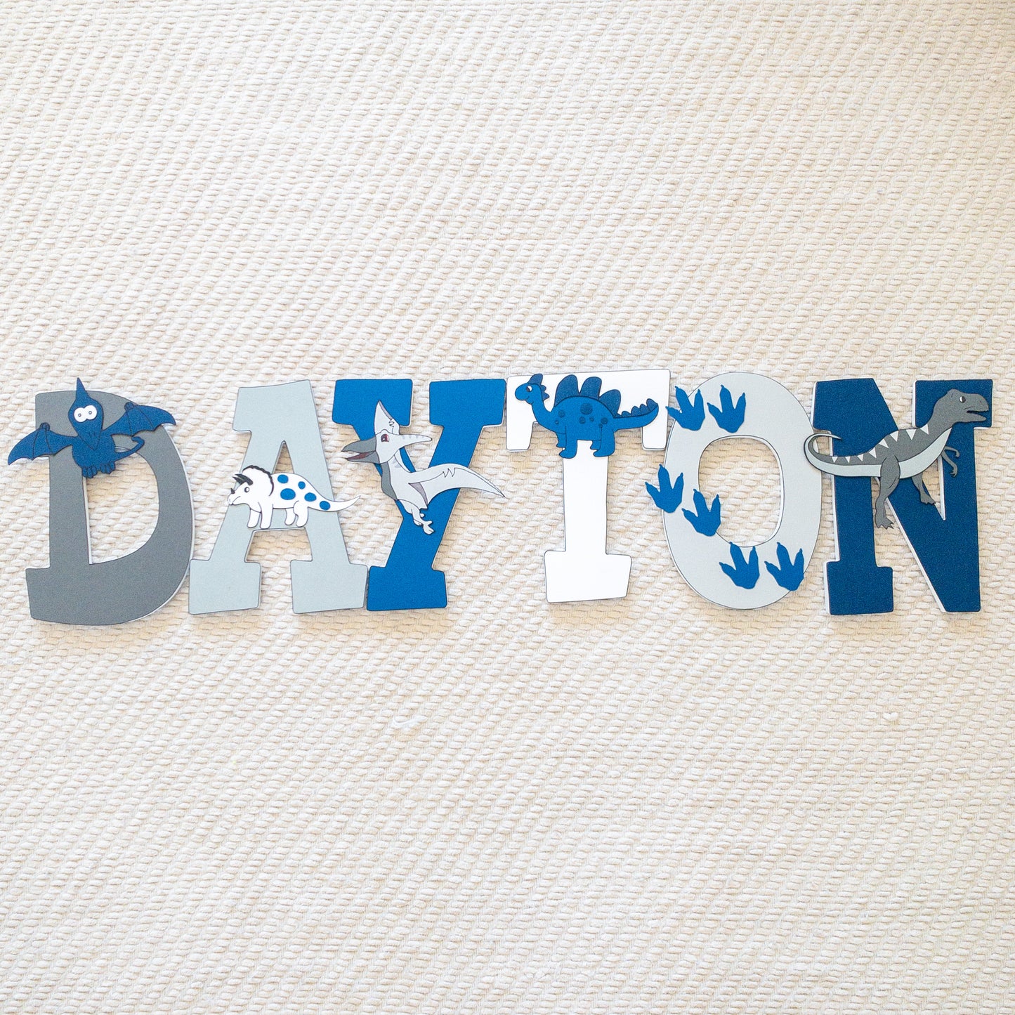 Dinosaur Custom Wood Letters