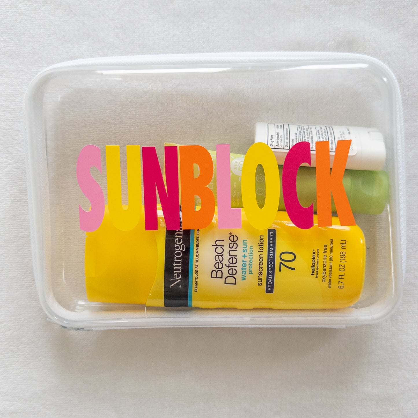 Personalized Sunscreen Holder – Perfect for Travel & Beach Days