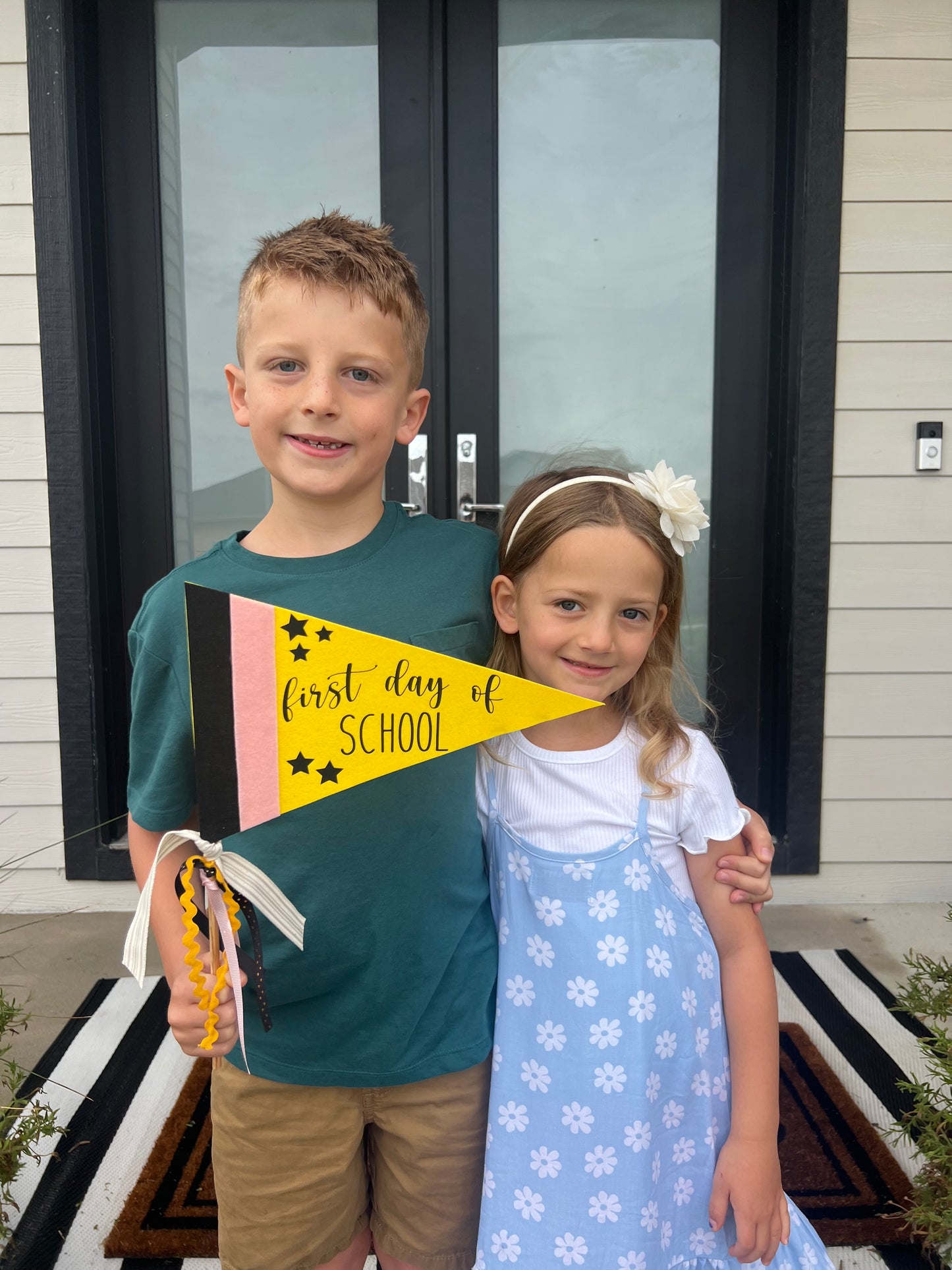 First Day and Last Day of School Pennant Flags Set