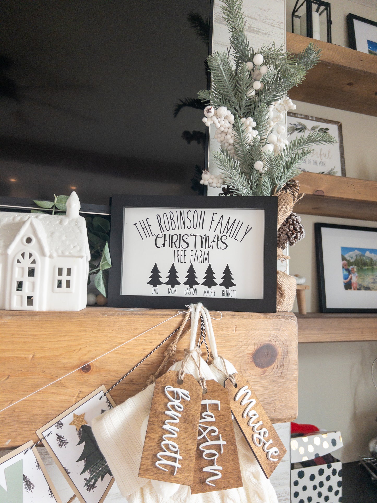 Christmas Family Tree Farm Wood Sign