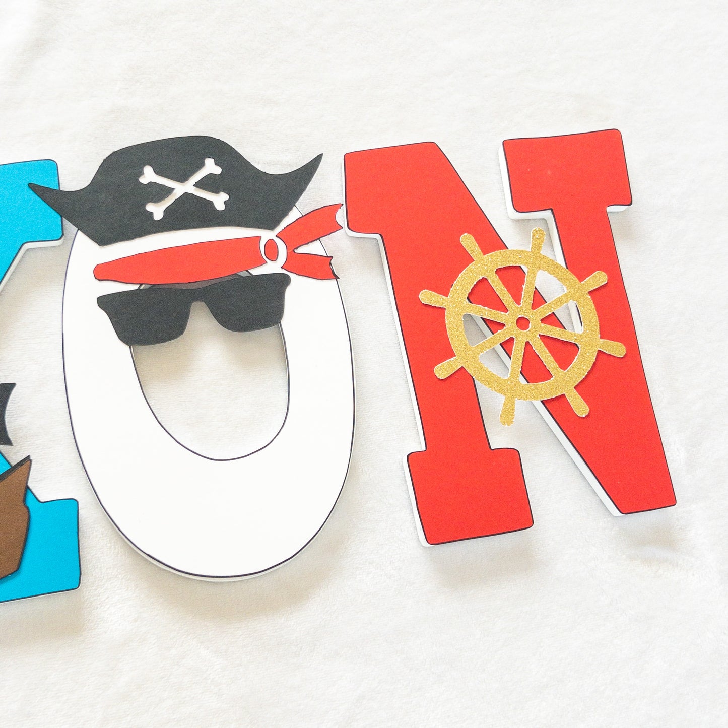 Pirate Nautical Custom Wood Letters