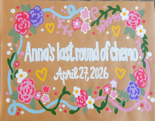 Custom Hand-Painted Kraft Paper Banner