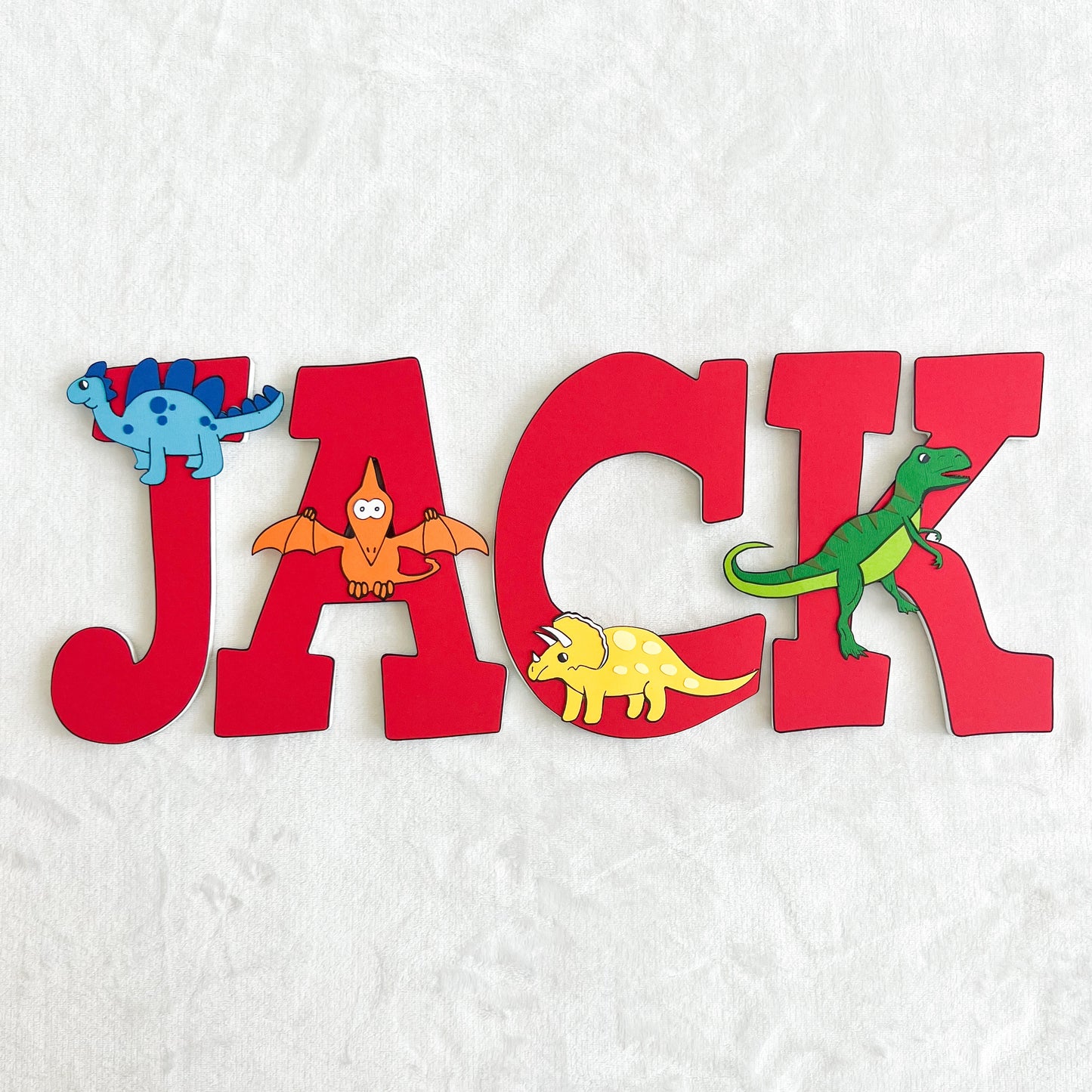 Dinosaur Custom Wood Letters