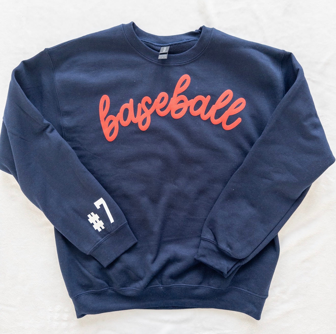 Custom Sports Puff Vinyl Sweatshirt – Personalized for Players & Fans