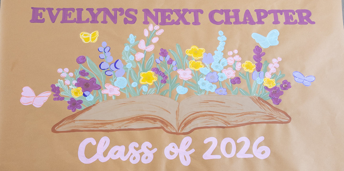 Custom Hand-Painted Kraft Paper Banner