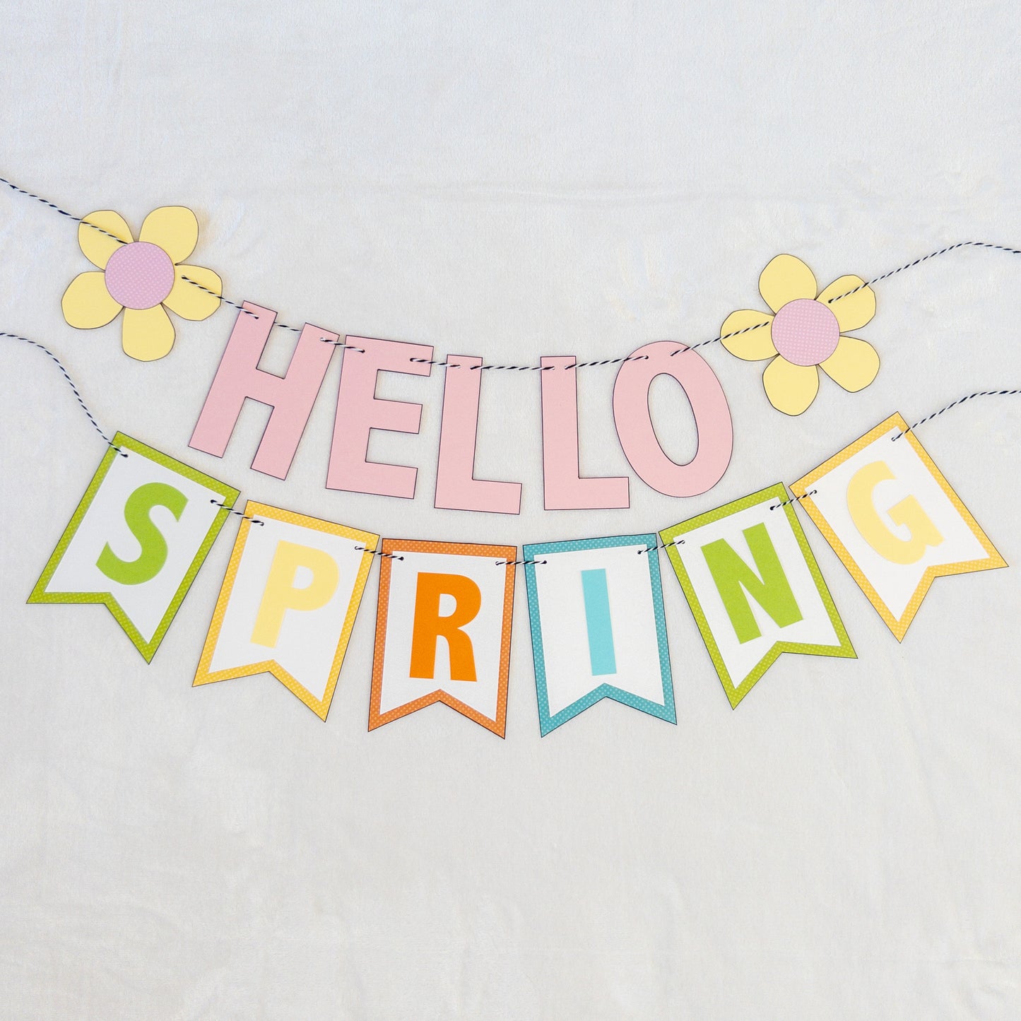 Hello Spring Paper Banner