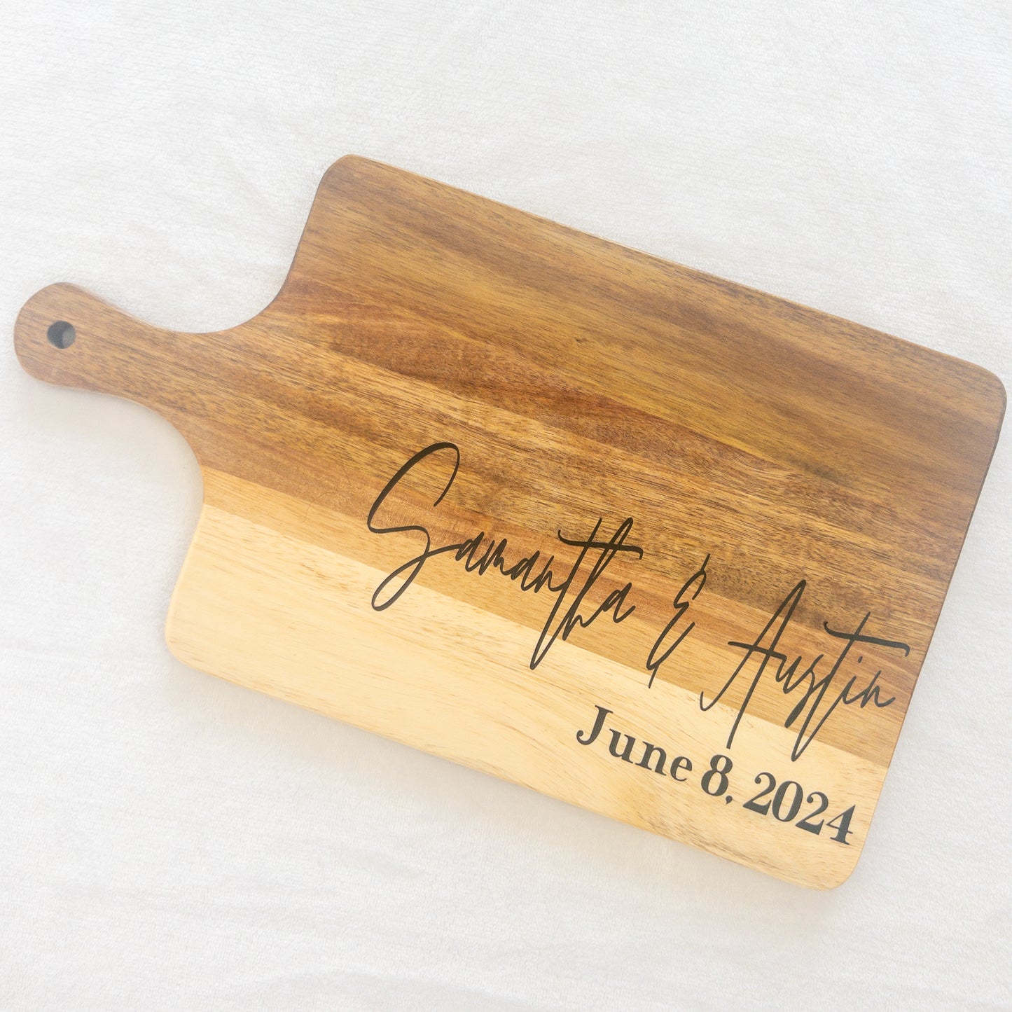 Personalized Wood Board Decor for Wedding or Shower Gift