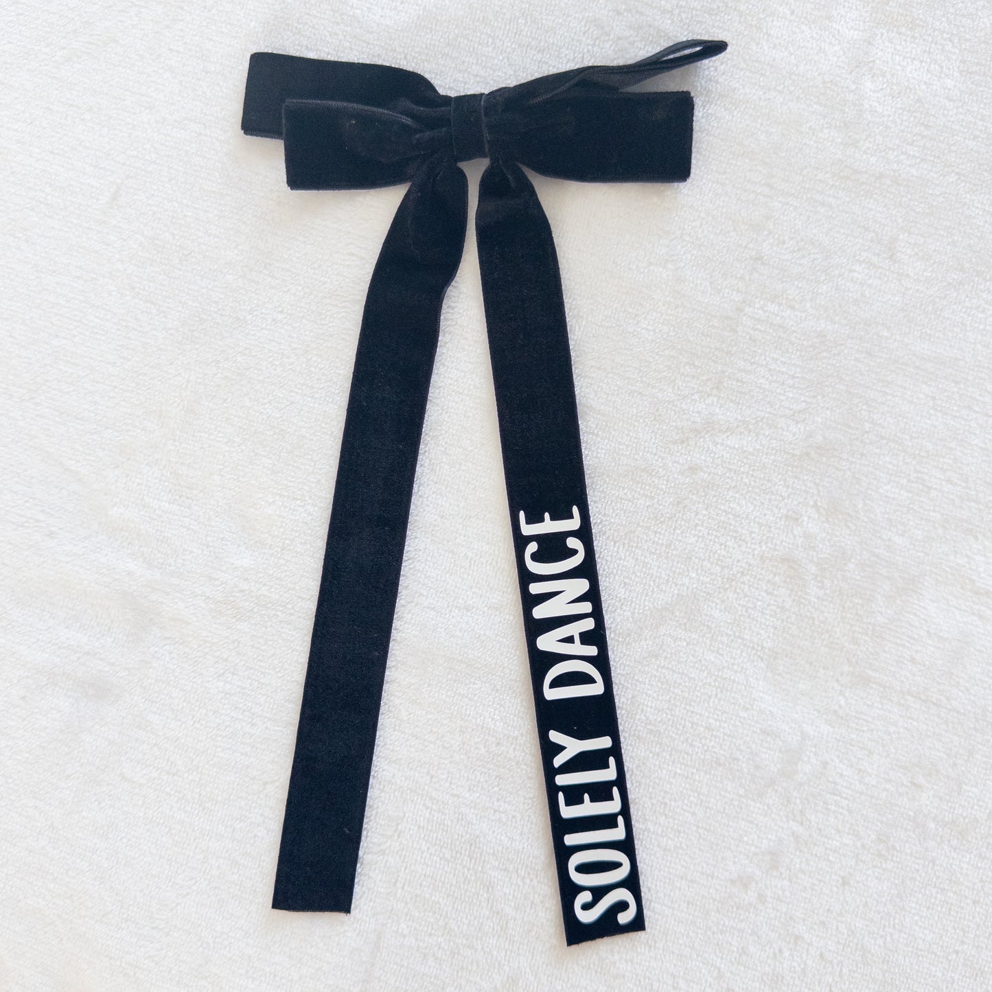 Personalized Velvet Dance Bow