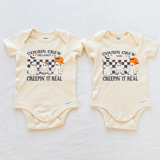 Creepin’ It Real Personalized Halloween Onesie