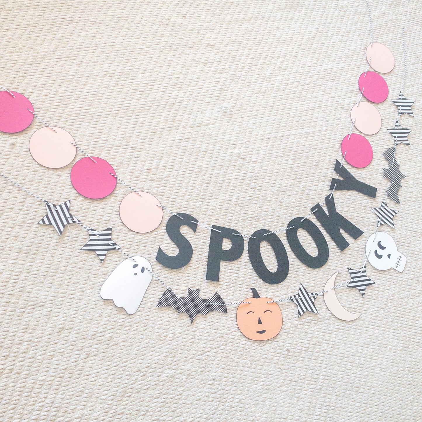 Spooky Halloween pink purple pastel banner