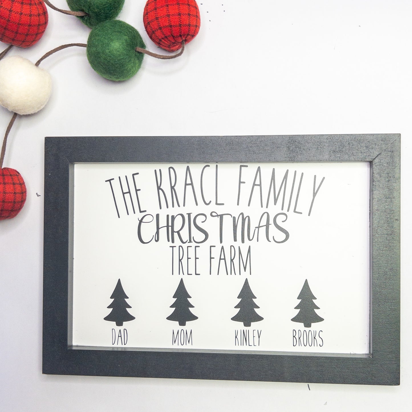 Christmas Family Tree Farm Wood Sign