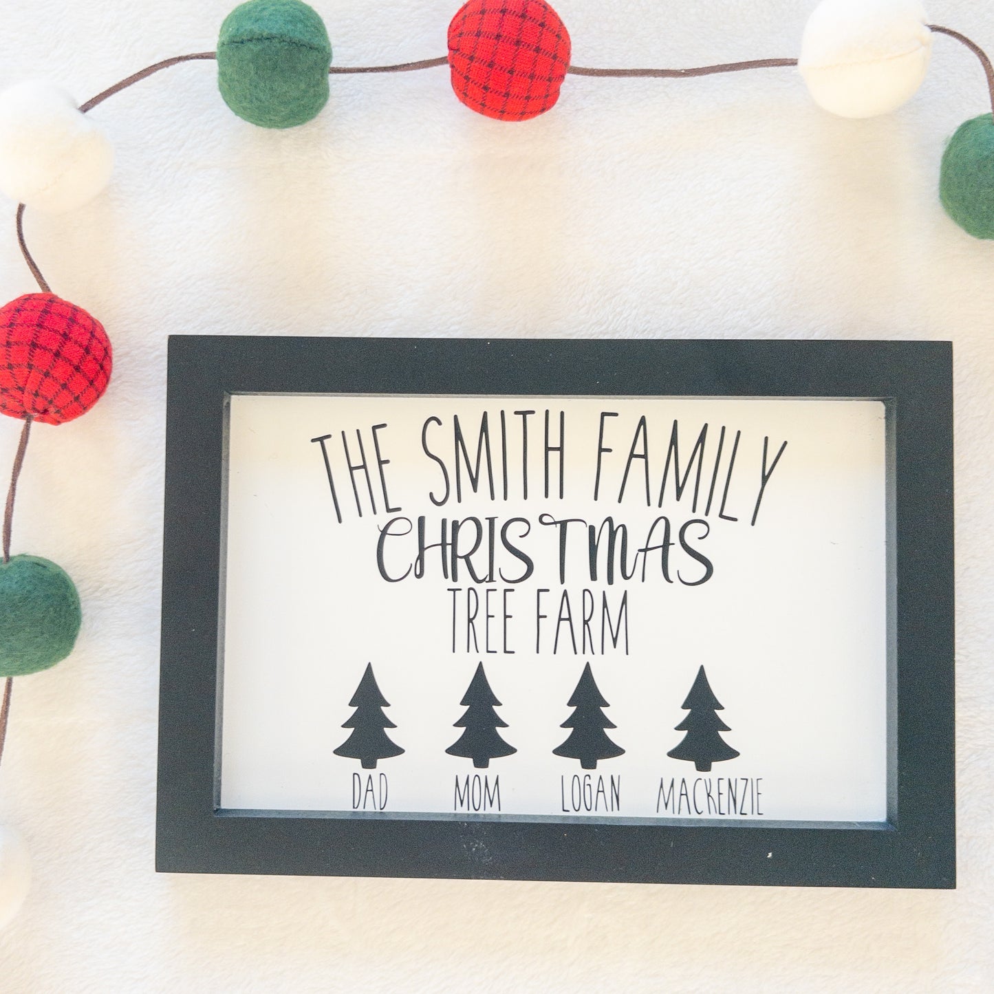 Christmas Family Tree Farm Wood Sign