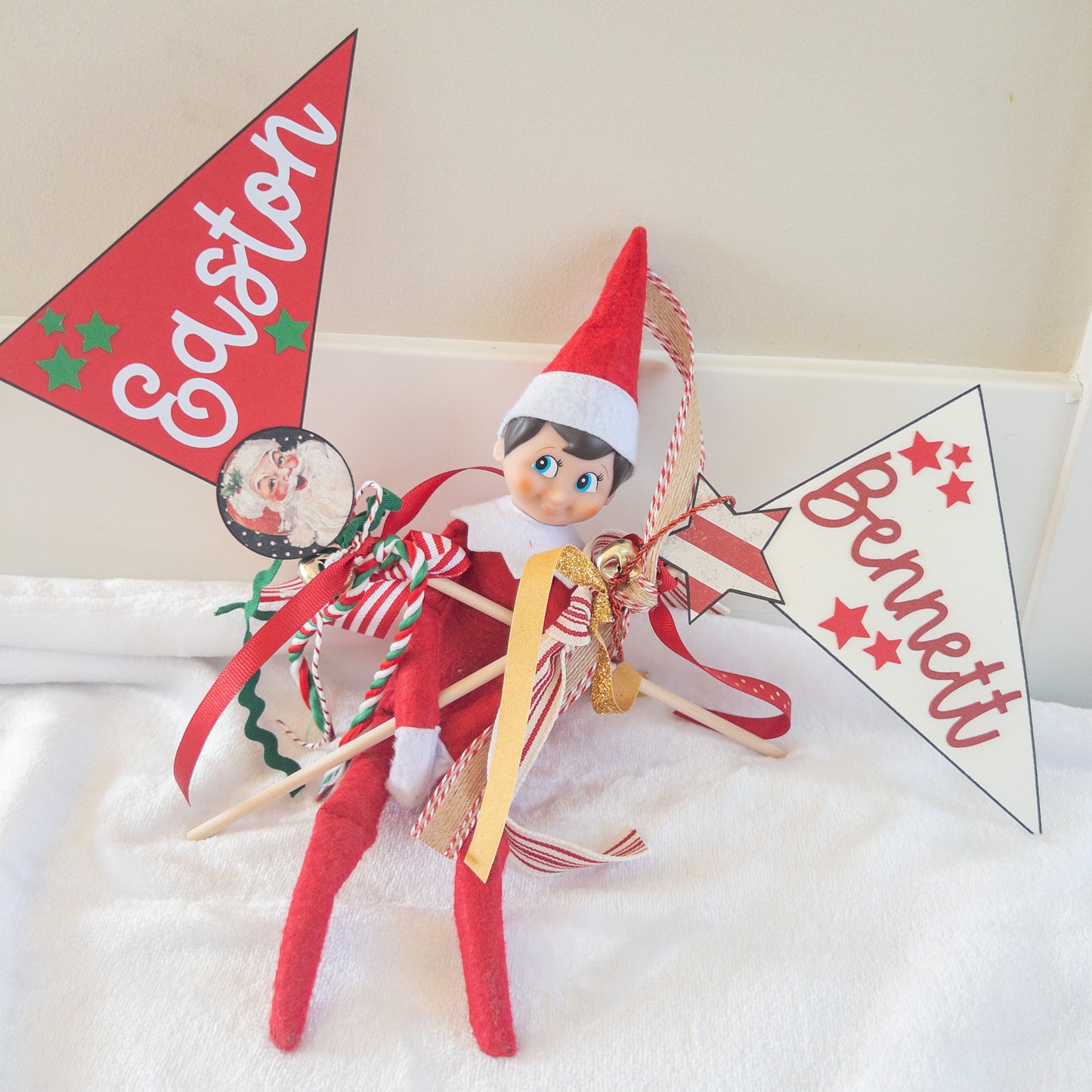 Christmas Holiday Pennant Party Flags