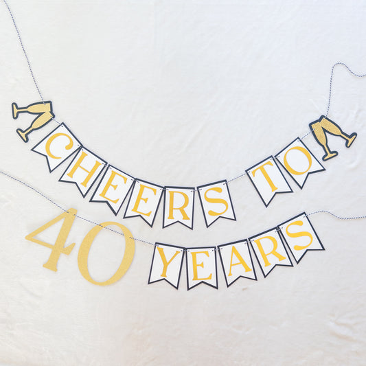 40th Birthday Party Banner Decoration