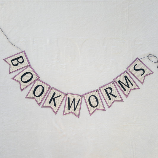 Bookworms Book Club Reading Themed Banner