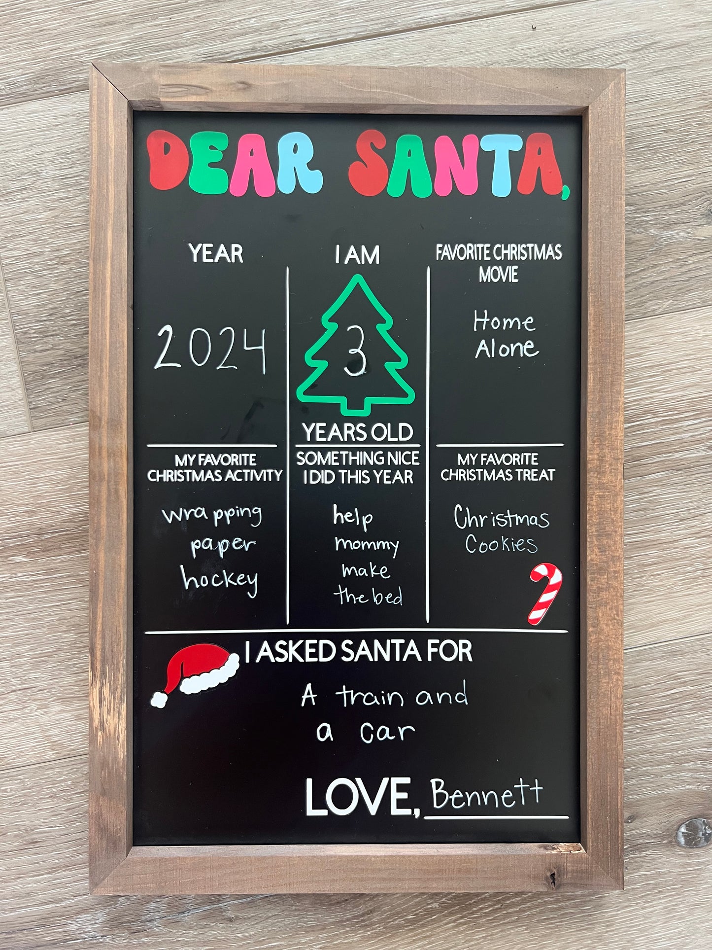Christmas Memory Chalkboard Sign – Reusable Year After Year