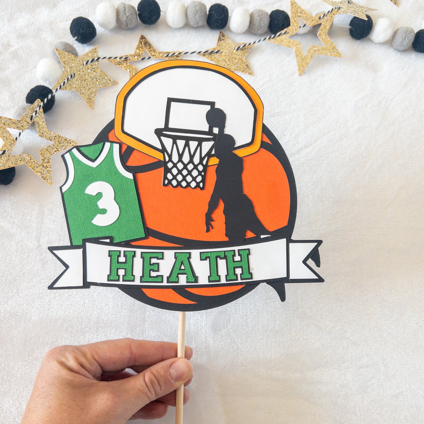 Basketball Cake Topper