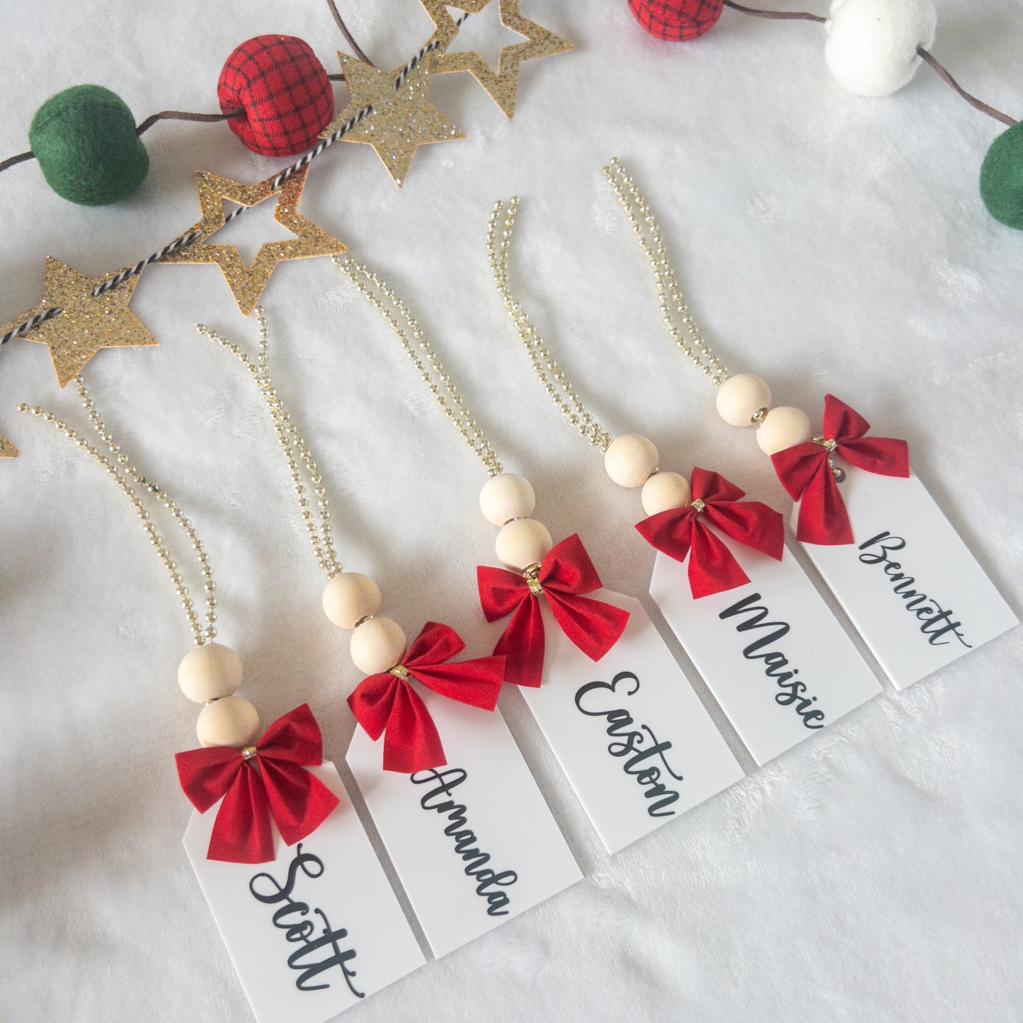 Personalized Christmas Stocking Tags