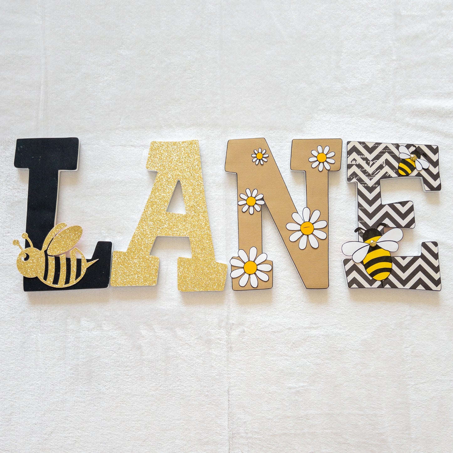 Bee Custom Wood Letters