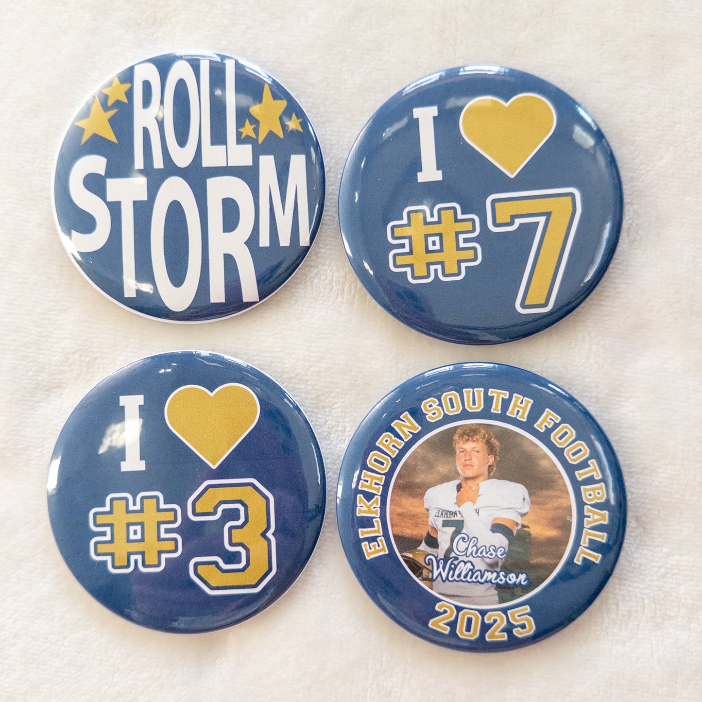 Custom 3" Personalized Statement Pin – Backpack, Jacket, Purse Accessory