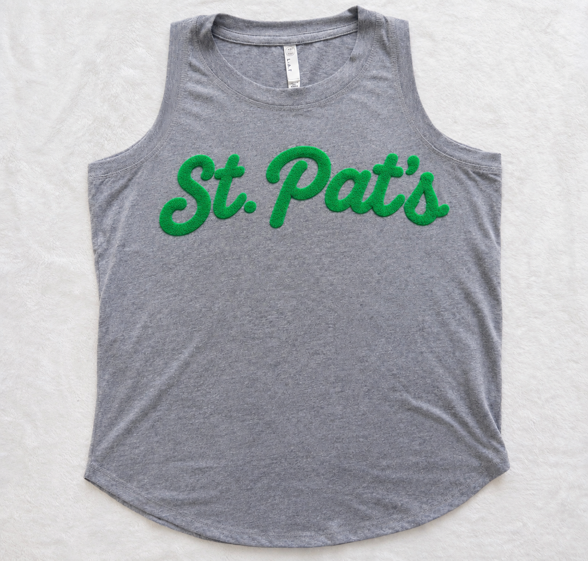 Custom Puff Vinyl Relaxed Tank Top