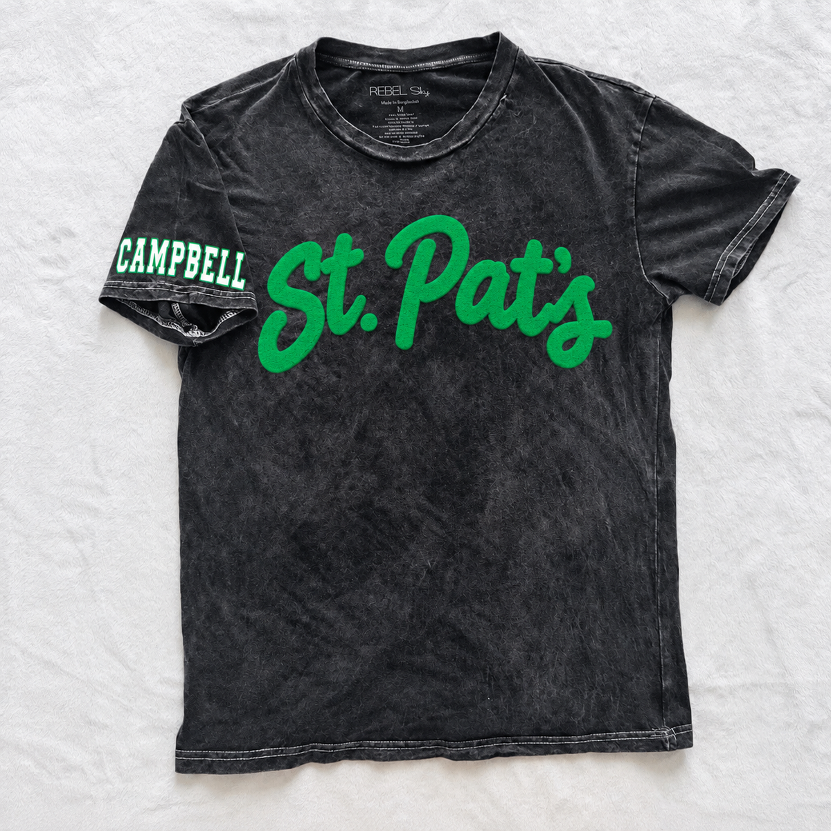 Vintage Washed St. Pat’s Puff Vinyl Tee