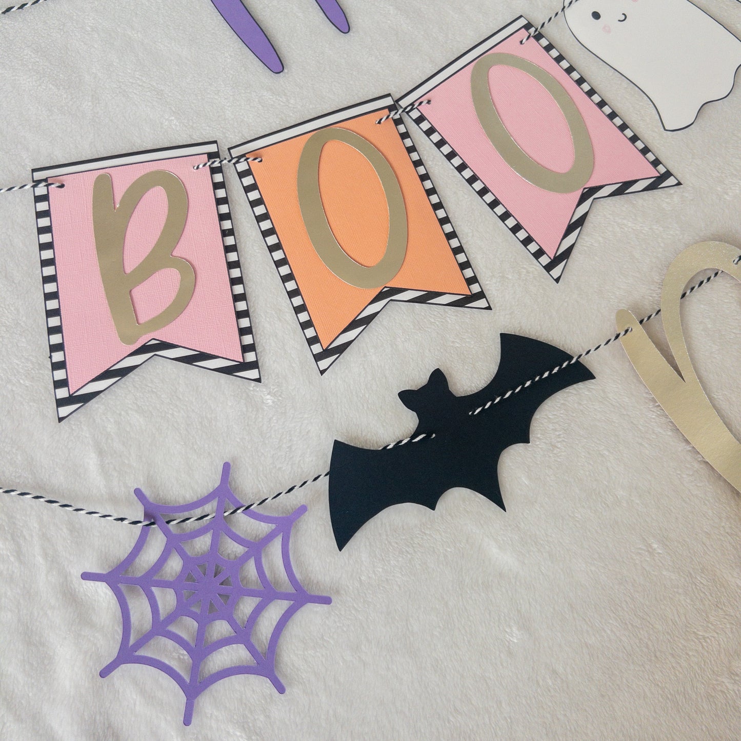 Halloween Happy BOO day Birthday Banner