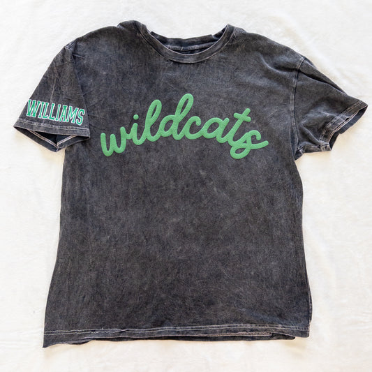 Vintage Washed Wildcats Puff Vinyl Tee
