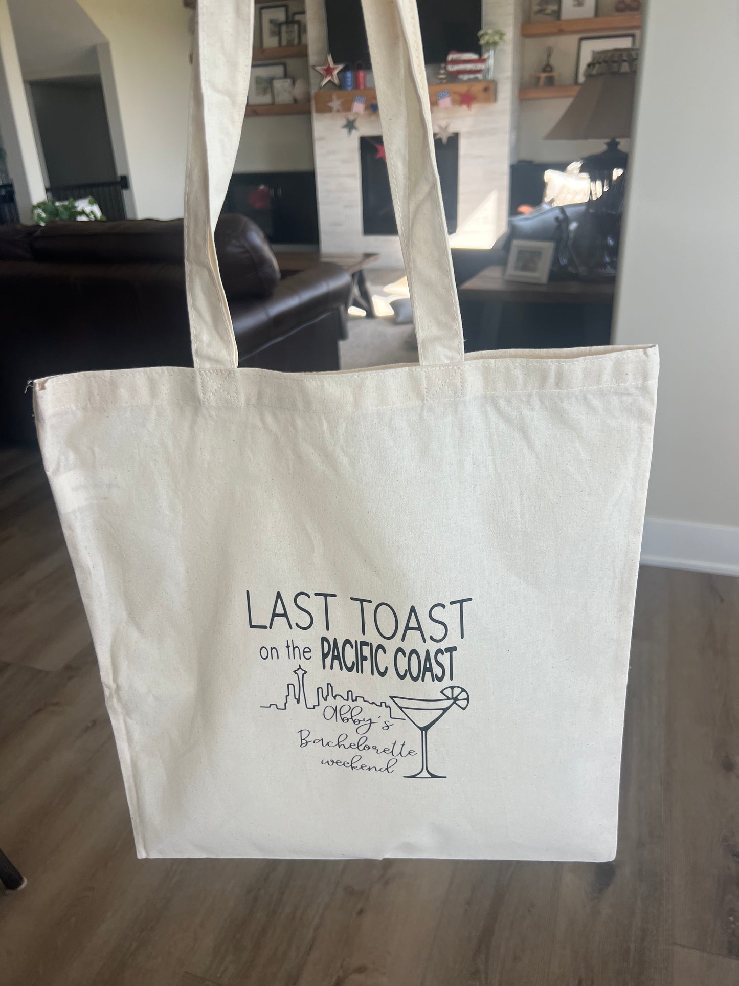 Personalized Canvas Bachelorette Weekend Bag