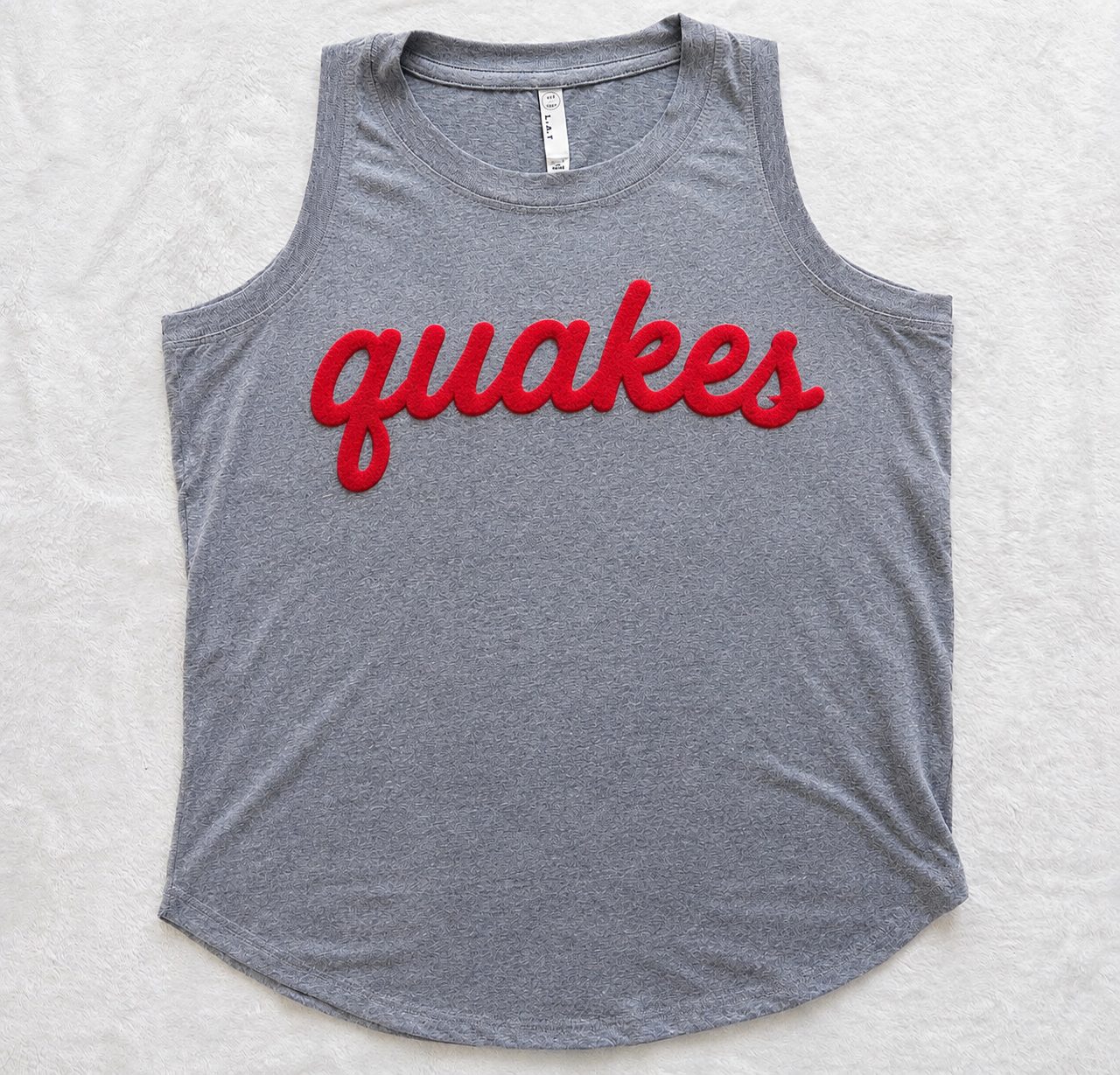 Custom Puff Vinyl Relaxed Tank Top