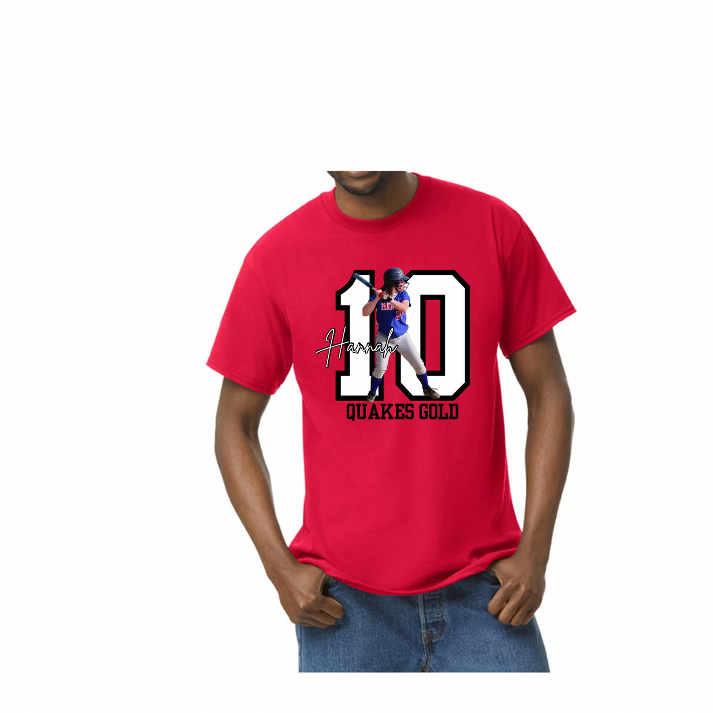 Custom Photo Softball Team Shirt