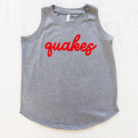 Custom Puff Vinyl Relaxed Tank Top
