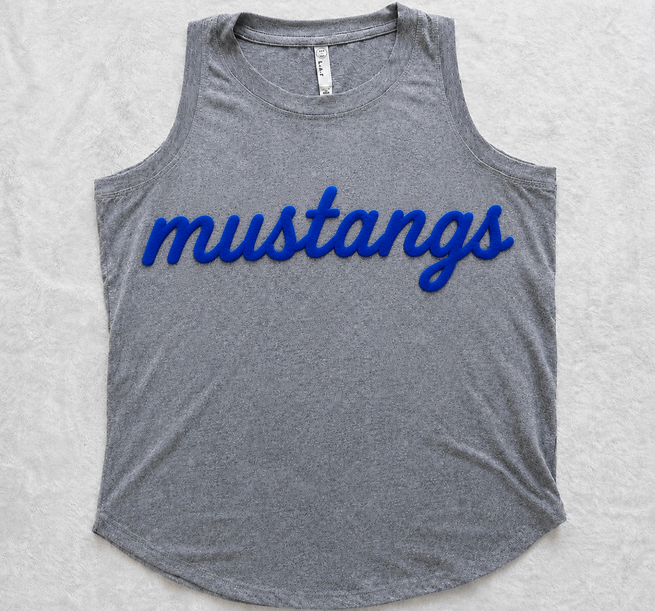 Custom Puff Vinyl Relaxed Tank Top