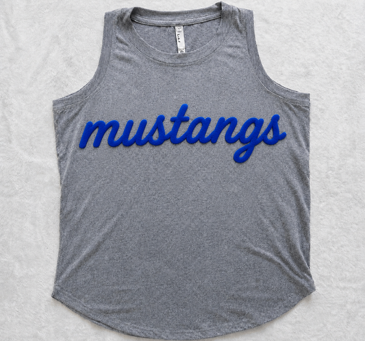 Custom Puff Vinyl Relaxed Tank Top