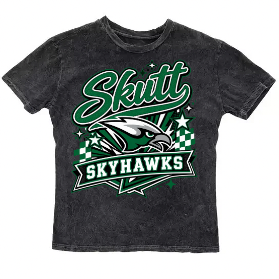 Vintage Washed Skyhawks Tee