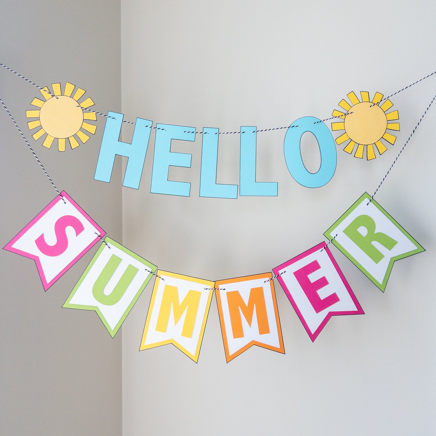 Hello Summer Paper Banner